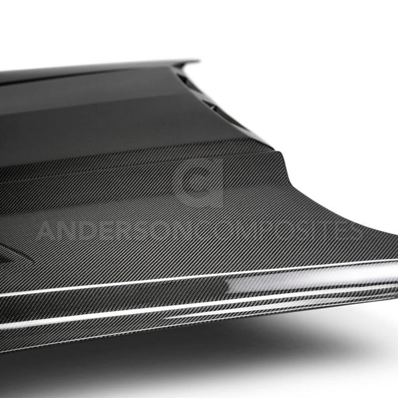 Anderson Composites 2018-2019 Ford Mustang Ram Air Double Sided Carbon Fiber Hood AC-HD18FDMU-AB-DS AC-HD18FDMU-AB-DS User 5