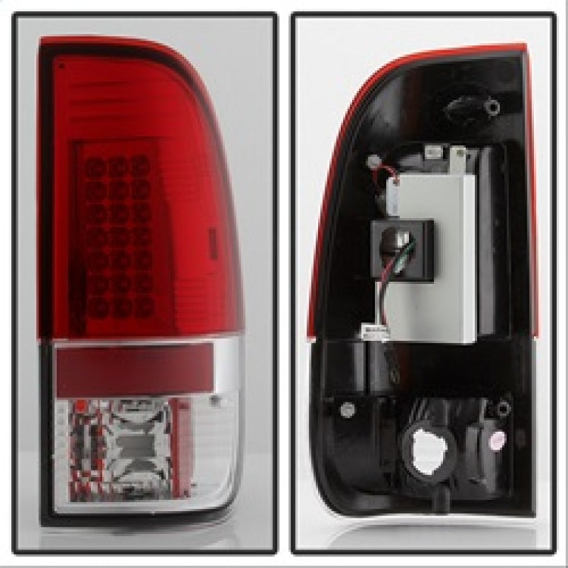 Spyder Ford F150 side 97-03/F250/350 Duty 99-07 LED Tail Lights Red Clear ALT-YD-FF15097-LED-RC 5003485 5003485 Photo - Unmounted