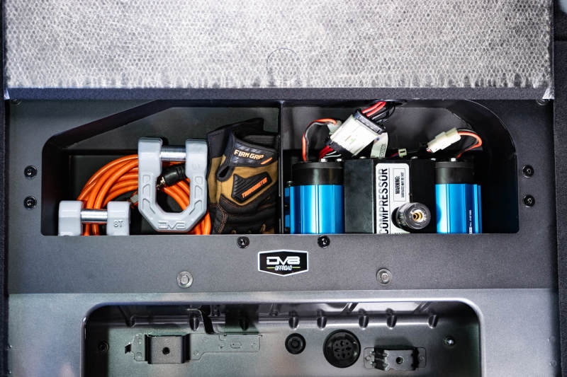DV8 Offroad 21-23 Ford Bronco (Exc. Bronco Raptor) Air Compressor Mount & Storage Box CMBR-01 CMBR-01 Photo - Unmounted