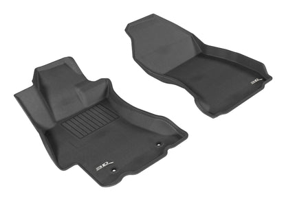 3D MAXpider 2012-2019 Subaru Impreza/XV Crosstrek/WRX/Sti Kagu 1st Row Floormat - Black L1SB00811509 L1SB00811509 Photo - Primary