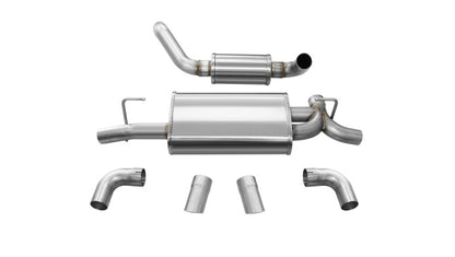 Corsa Performance Corsa 18+ Jeep Wrangler JL 2.5in Dual Rear Turn Down Exit Touring Axle 21015 Photo - Primary