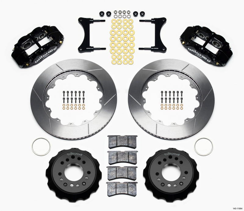 Wilwood Narrow Superlite 6R Front Hat Kit 14.00in 93-96 Mazda RX7 140-11964 140-11964 Photo - Primary