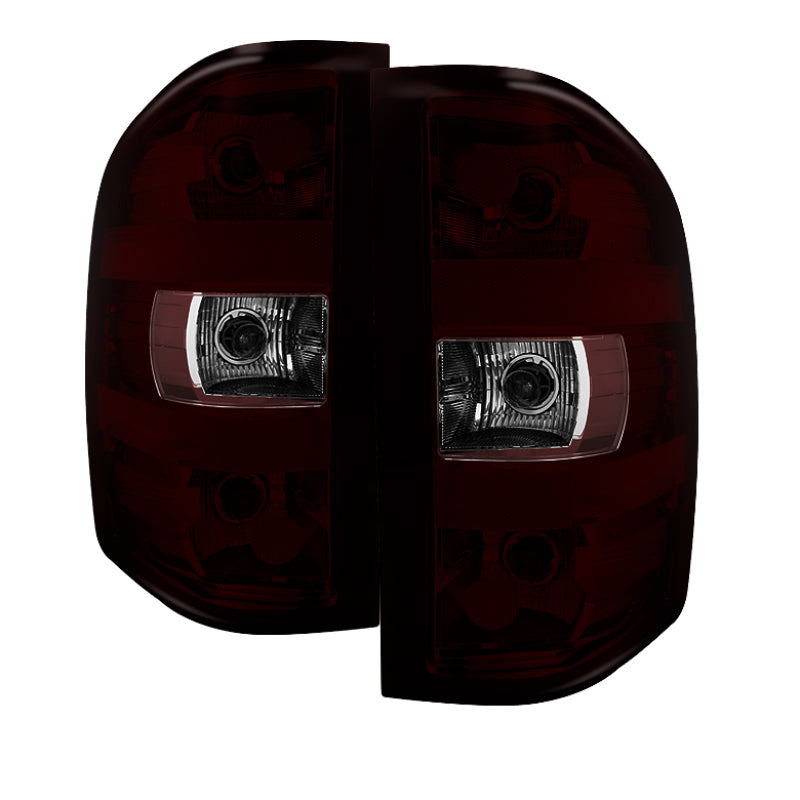 SPYDER Xtune GMC Sierra 07-13 OEM Tail Lights Dark Red ALT-JH-CSIL07-OE-RSM 9033100 9033100 Photo - Primary