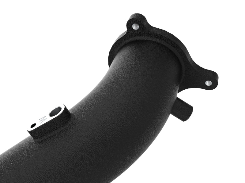 aFe BladeRunner Black 2-3/4in Aluminum Charge Pipe 2021 Toyota Supra GR (A90) I4-2.0L (t) B48 46-20488-B 46-20488-B Photo - Close Up