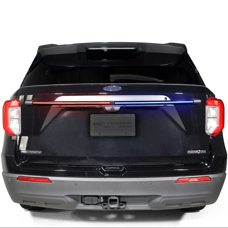 Putco 48In Red / Blue w/ 64 Strobe Patterns & White Over-Ride Light Bars E-Blades 9001648