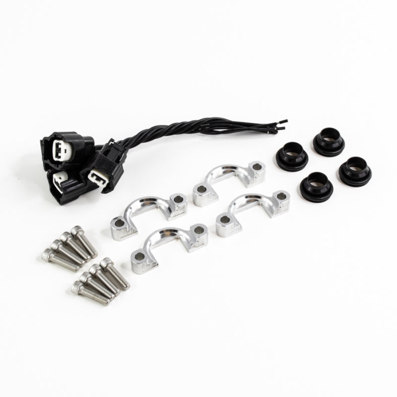 DeatschWerks side feed adaptor kit (4-cyl) P1-P2-4 Photo - Primary