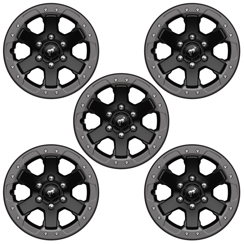 Ford Racing 21-23 Bronco 17inx8in Badlands Bead Lock Capable Wheel Kit M-1007K-DC178B M-1007K-DC178B Photo - Primary