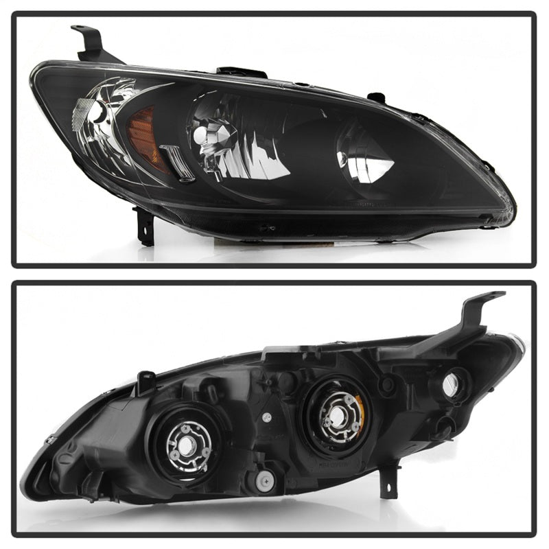 SPYDER xTune 04-05 Honda Civic (Excl Hatchback/Si) OEM Style Headlights - Black (HD-JH-HC04-4D-AM-BK) 9042706 9042706 Photo - Unmounted