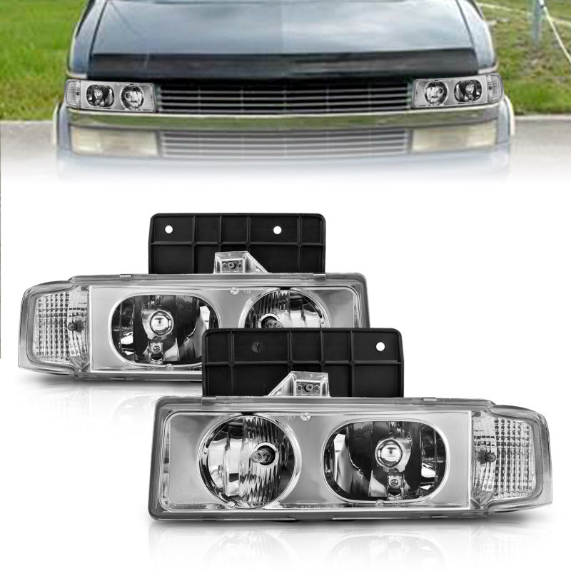 Anzo Chrome Crystal Headlights 1995-2005 Chevrolet Astro 111001 User 1