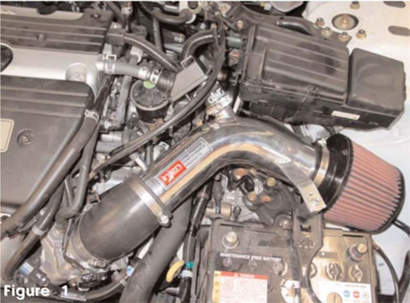 Injen 03-04 Accord 4 Cyl. LEV Motor Only Polished Short Ram Intake IS1680P Photo - Mounted
