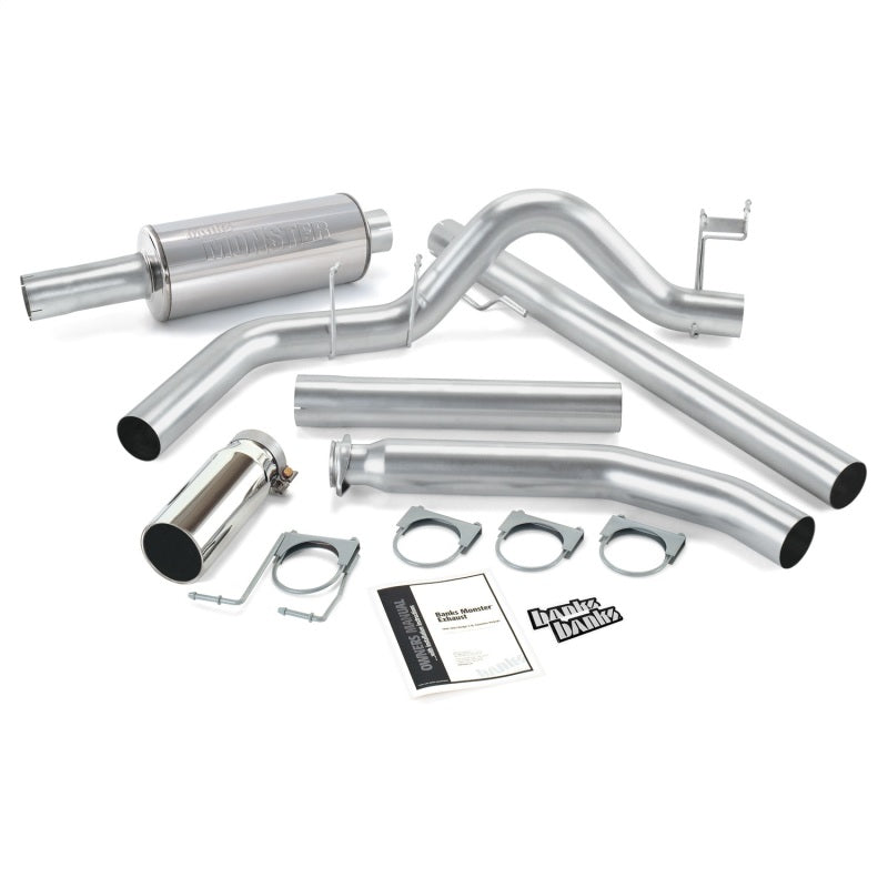 Banks Power 98-02 Dodge 5.9L Std Cab Monster Exhaust System - SS Single Exhaust w/ Chrome Tip 48635 48635 Photo - Primary