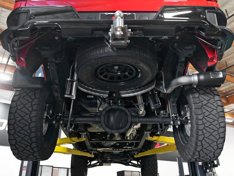 afe Apollo GT Series 2019 GM Silverado/Sierra 1500 4.3L/5.3L 409 SS CatBack Exhaust System w/Blk Tip 49-44107-B 49-44107-B Photo - Mounted