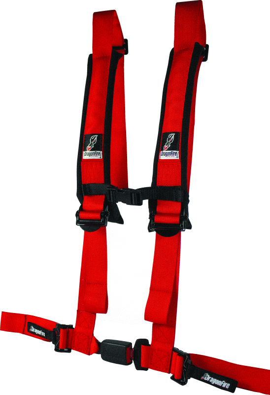 DragonFire Racing Harness 2in Ez Adjust Red 522045 522045 Photo - Primary
