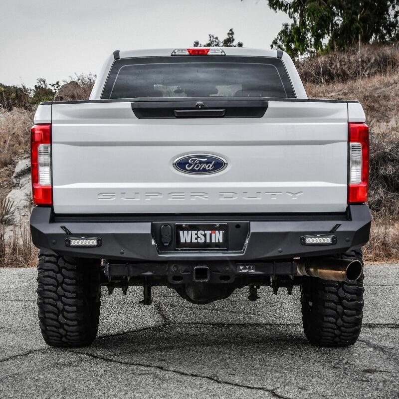Westin 17-20 Ford F-250/350 Pro-Series Rear Bumper - Textured Black 58-421175 58-421175 Photo - Mounted