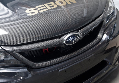 Seibon 11-13 Subaru Impreza/WRX/STi Carbon Fiber Front Grill FG0809SBIMP4D-STI FG0809SBIMP4D-STI Photo - Primary