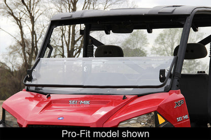 Seizmik 10-14 Polaris 400-570 Ranger Mid-Size - 1.75 in. Versa-Fold Windshield - UV Resistant Poly 50-23079KIT 50-23079KIT Photo - Primary