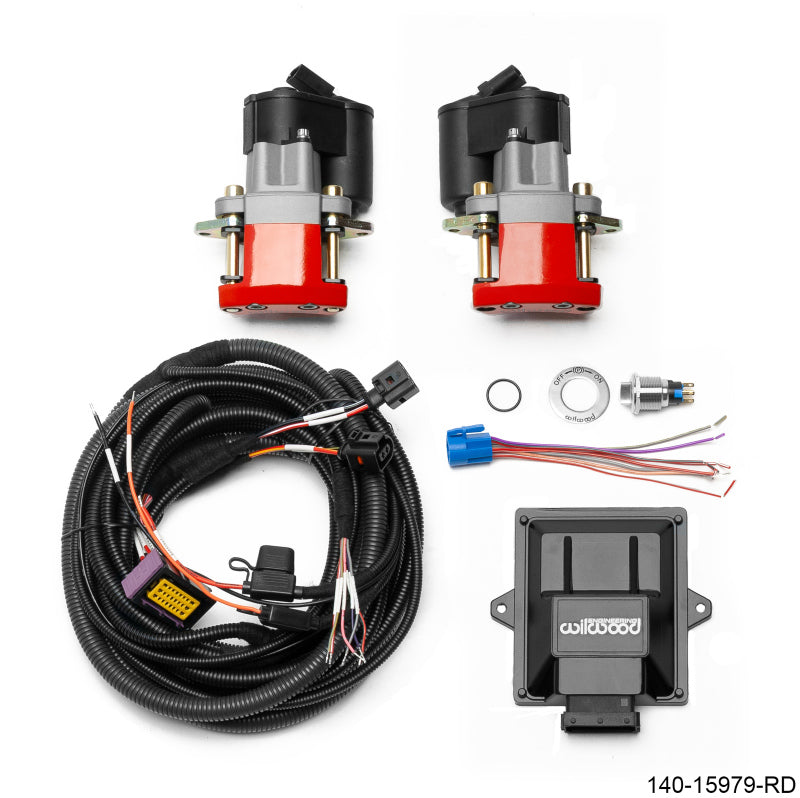 Wilwood Electronic Parking Brake Rear Retrofit Brake Kit - Red Powder Coat Caliper 140-15979-RD 140-15979-RD User 1