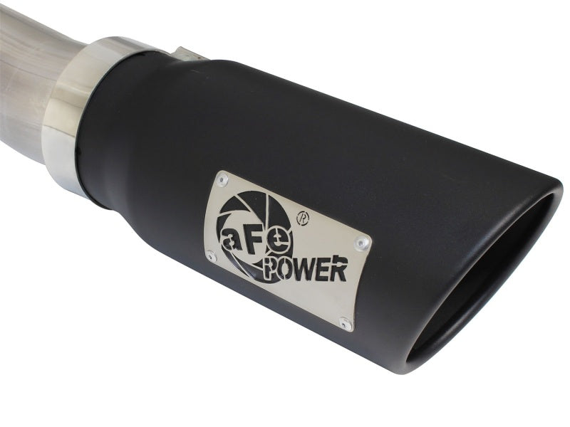 aFe Cat-Back Stainless Steel Exhaust System Black - Ford Trucks 99-04 49-43076-B Photo - Unmounted