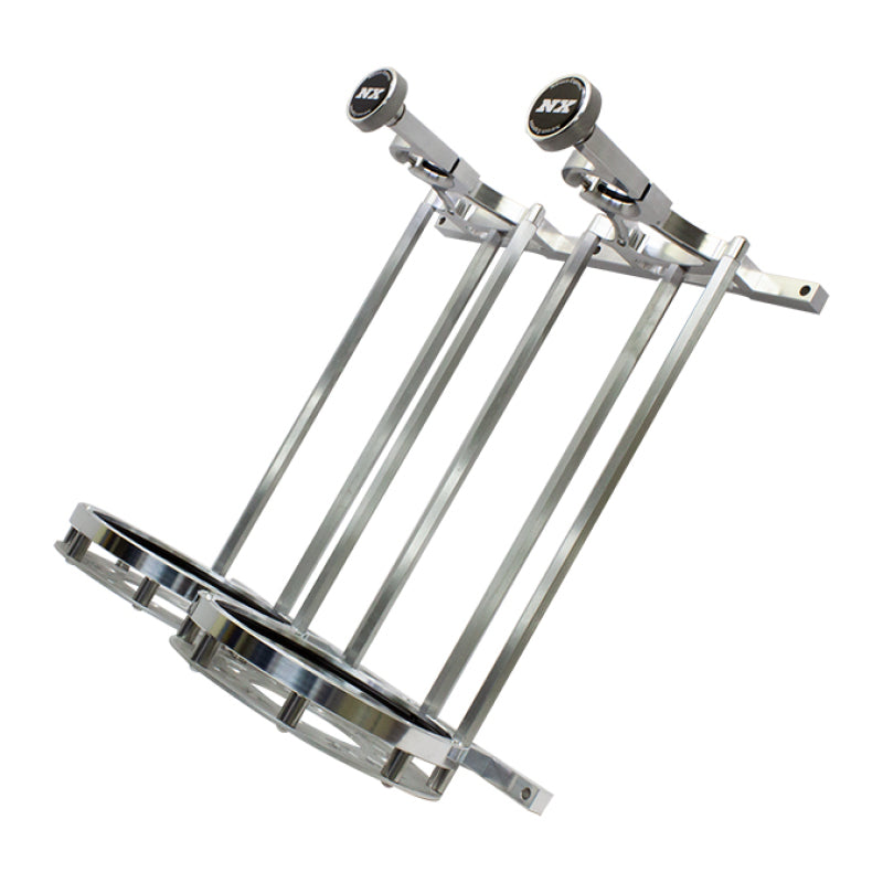 Nitrous Express Stand Up Dual Billet Bottle Bracket for 15lb Bottle (Flat Mount) 11208SB-15 11208SB-15 Photo - Primary