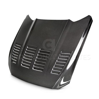 Anderson Composites 15-17 Ford Mustang Type-TW Double Sided Hood AC-HD15FDMU-TW-DS AC-HD15FDMU-TW-DS Photo - Primary
