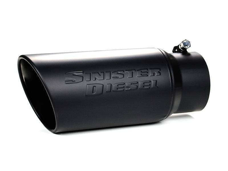 Sinister Diesel Universal Black Ceramic Coated Stainless Steel Exhaust Tip (4in to 5in) SD-4-5-BLK SD-4-5-BLK Photo - Primary