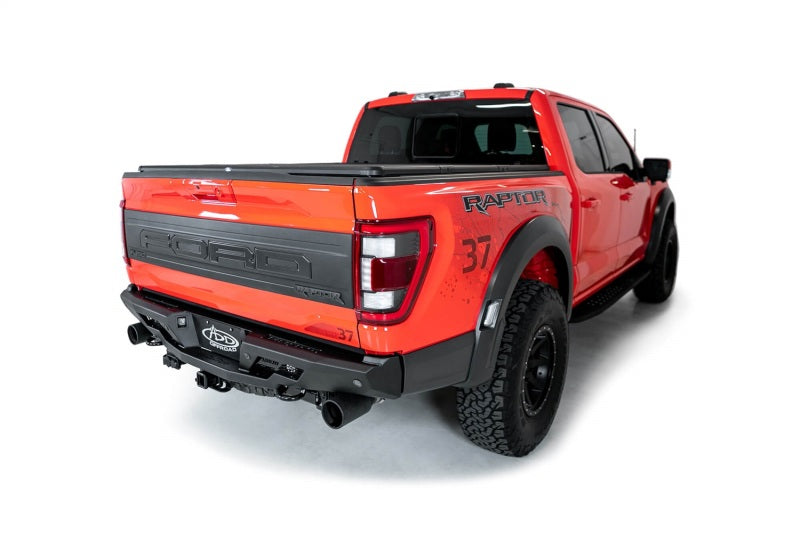 Addictive Desert Designs 2022+ Ford Raptor Stealth Fighter R Bumper w/ 2 Cube Lights - Hammer Black R210081090103 R210081090103 Photo - Mounted
