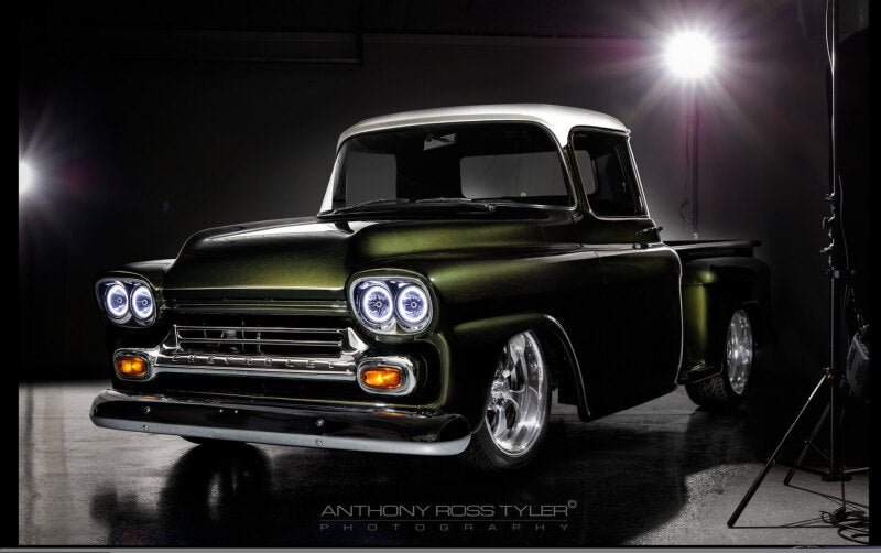 ORACLE Lighting Oracle Pre-Installed Lights 5.75 IN. Sealed Beam - Green Halo 6904-004 6904-004 Photo - lifestyle view