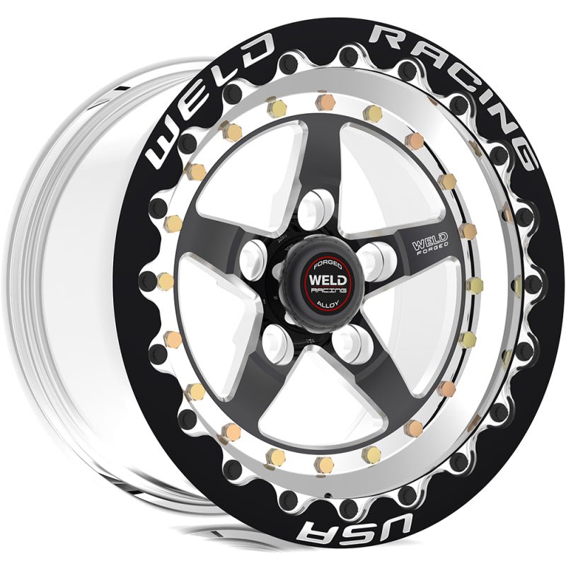 Weld Weldstar 15x10 / 5x4.75 BP / 5.5in. BS Black Wheel - Black Single Beadlock MT 791B510280F 791B510280F User 1