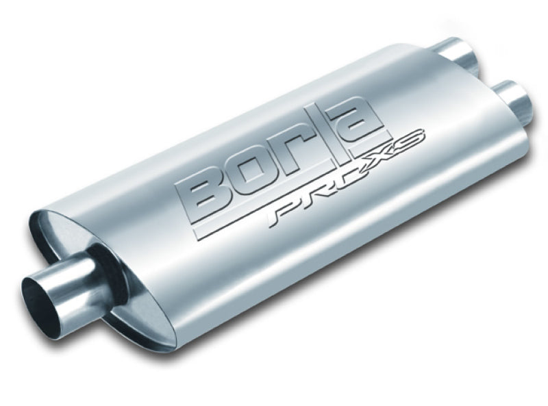 Borla Pro-XS 3in, 2-1/2in, 19in x 9-1/2in x 4in Oval Cen/Dual Turbo XL Muffler 40349 40349 Photo - Primary