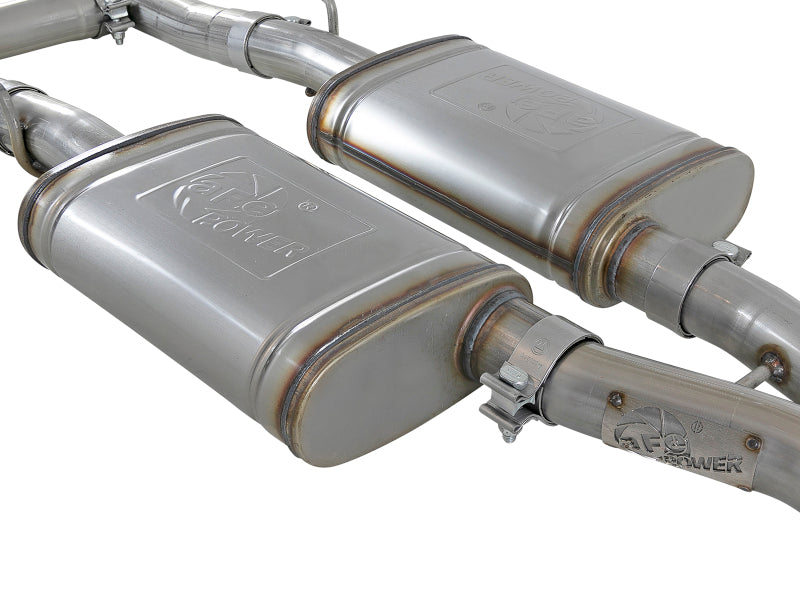 aFe MACH Force-Xp 2-1/2in 304 SS Cat-Back Exhaust 15-19 Dodge Challenger V6-3.6L - Raw Tip 49-32067 49-32067 Photo - Unmounted