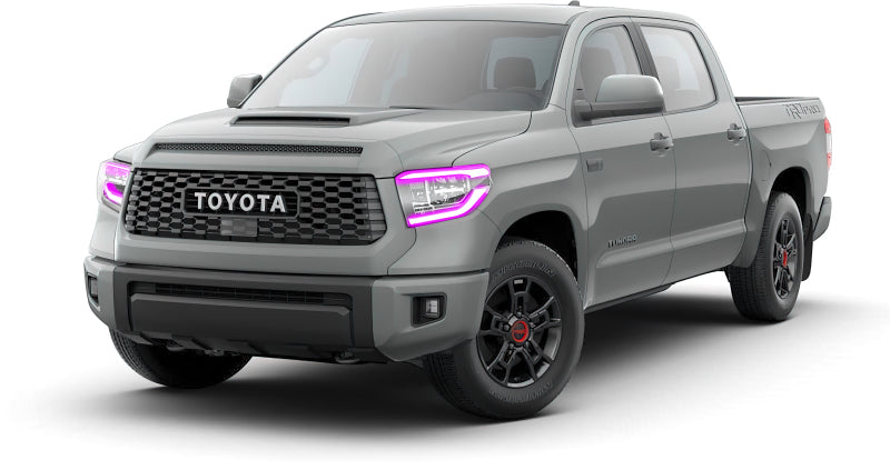 ORACLE Lighting Oracle 18-21 Toyota Tundra Dynamic ColorSHIFT Headlight DRL Upgrade Kit 1461-332 1461-332 Photo - Mounted