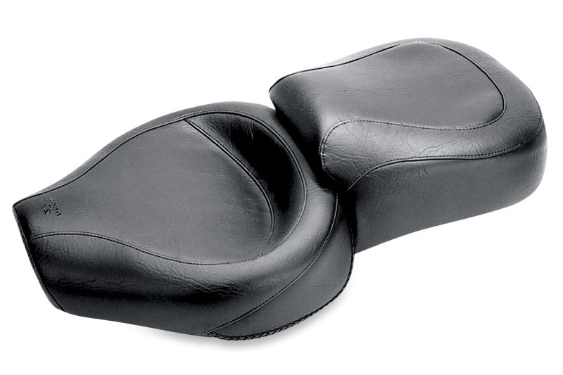 Mustang Motorcycle Mustang 82-03 Harley Sportster Wide Touring 1PC Seat - Black 75129 75129 Photo - Primary