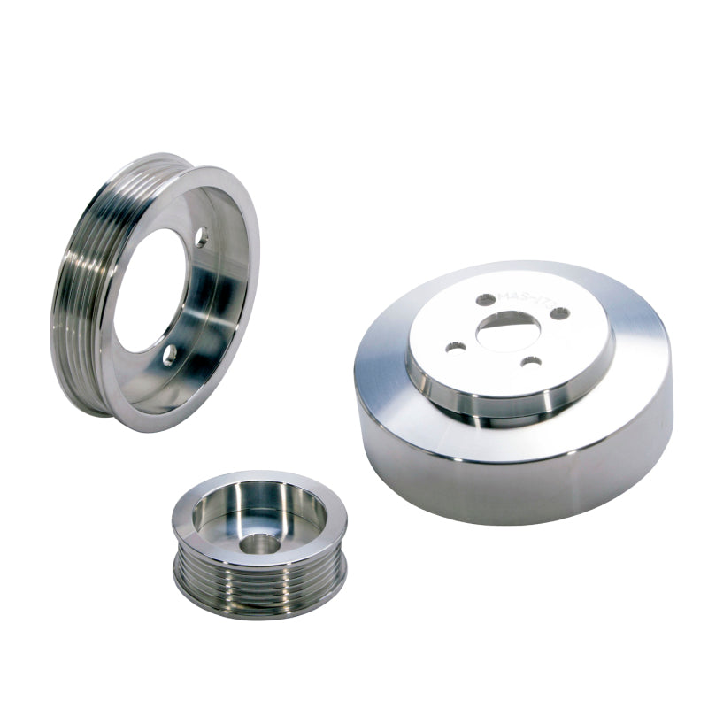 BBK Performance 94-95 Mustang 5.0L 3 PC Underdrive Pulley Kit (Aluminum) 1554 Photo - Primary