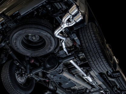 AWE Tuning 4th Gen GM 1500 5.3L 0FG Catback Dual Side Exit (Flat Bumper) - Chrome Tips 3015-22207 3015-22207 Photo - Mounted