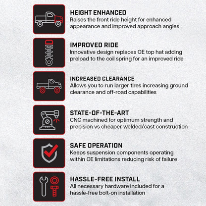 Camburg 05-23 Toyota Tacoma / 03-24 Toyota 4Runner Dominator Preload Spacer Kit CAM-310205 CAM-310205 User 1