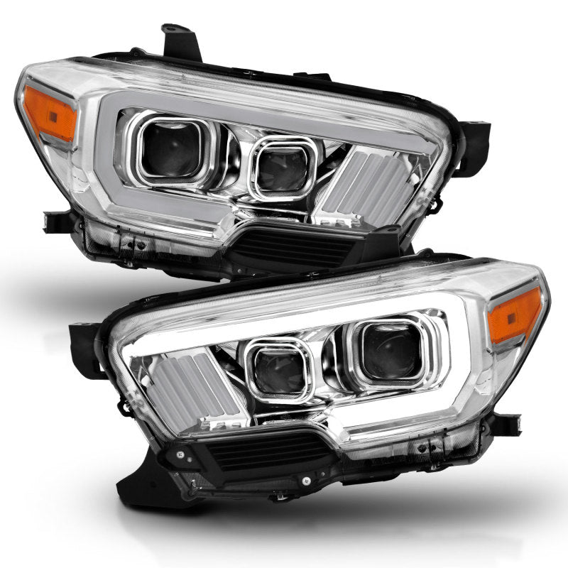 Anzo  2016-2017 Toyota Tacoma Projector Headlights w/ Plank Style 111380 Photo - Unmounted