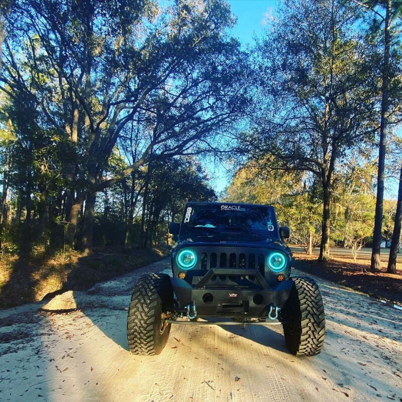 ORACLE Lighting Oracle 7in High Powered LED Headlights - Black Bezel - ColorSHIFT - BC1 5769-335 5769-335 Photo - lifestyle view
