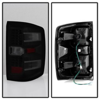 SPYDER xTune Chevy 1500 14-16 / Silverado 2500HD/3500HD LED Tail Lights - Black Smoked ALT-JH-CS14-LED-BSM 9036552 9036552 Photo - Unmounted