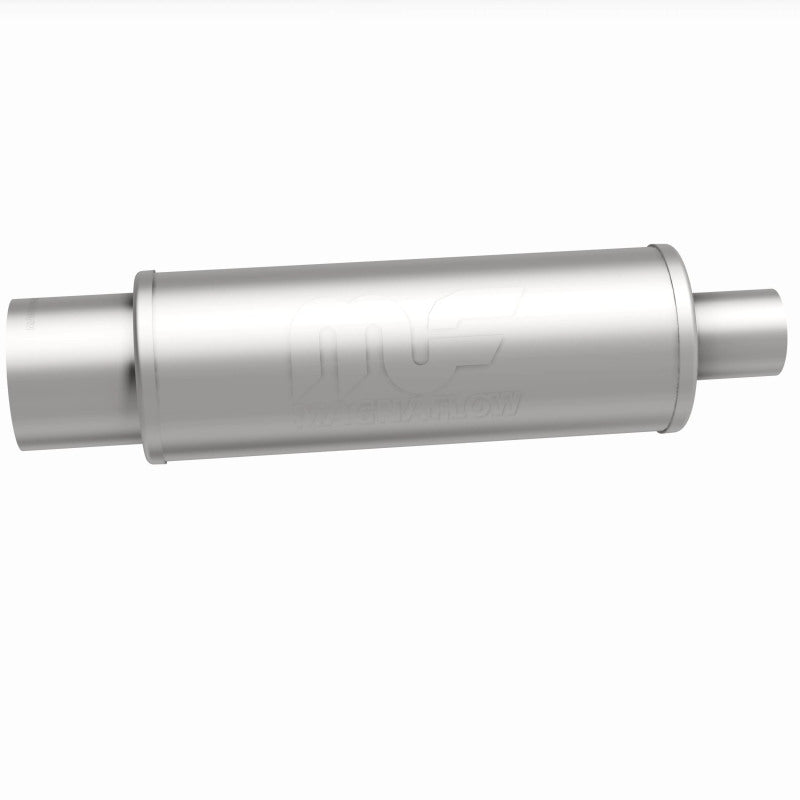 MagnaFlow 5" Round Center/Center Performance Muffler With Tip 14857 360 Degree Image Set