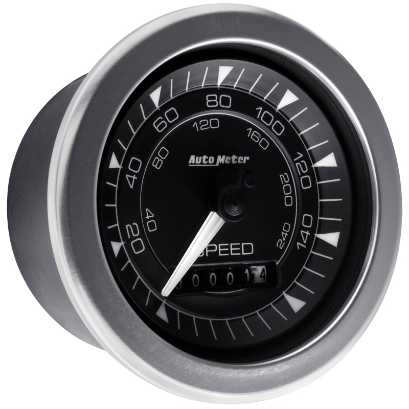 Autometer Gauge, Speedometer, 3 3/8", 160Mph, Elec. Programmable, Chorono 8188 User 5