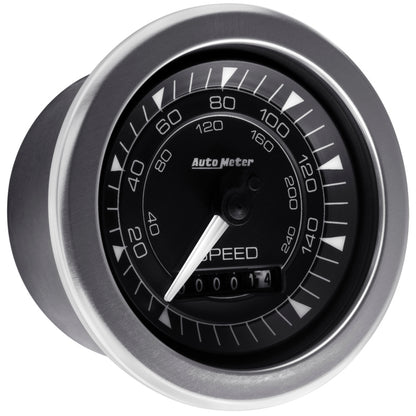 Autometer Gauge, Speedometer, 3 3/8", 160Mph, Elec. Programmable, Chorono 8188 User 5