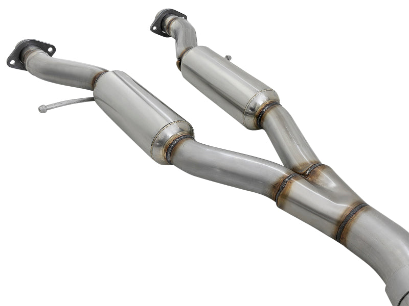 aFe Large Bore HD 3in 304 SS Cat-Back Exhaust w/ Black Tips 14-19 Jeep Grand Cherokee (WK2) V6-3.6L 49-38078-B 49-38078-B Photo - Unmounted