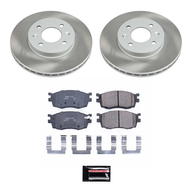 PowerStop Power Stop 06-11 Kia Rio5 Front Semi-Coated Rotor Kit SC4652 SC4652 Photo - Primary