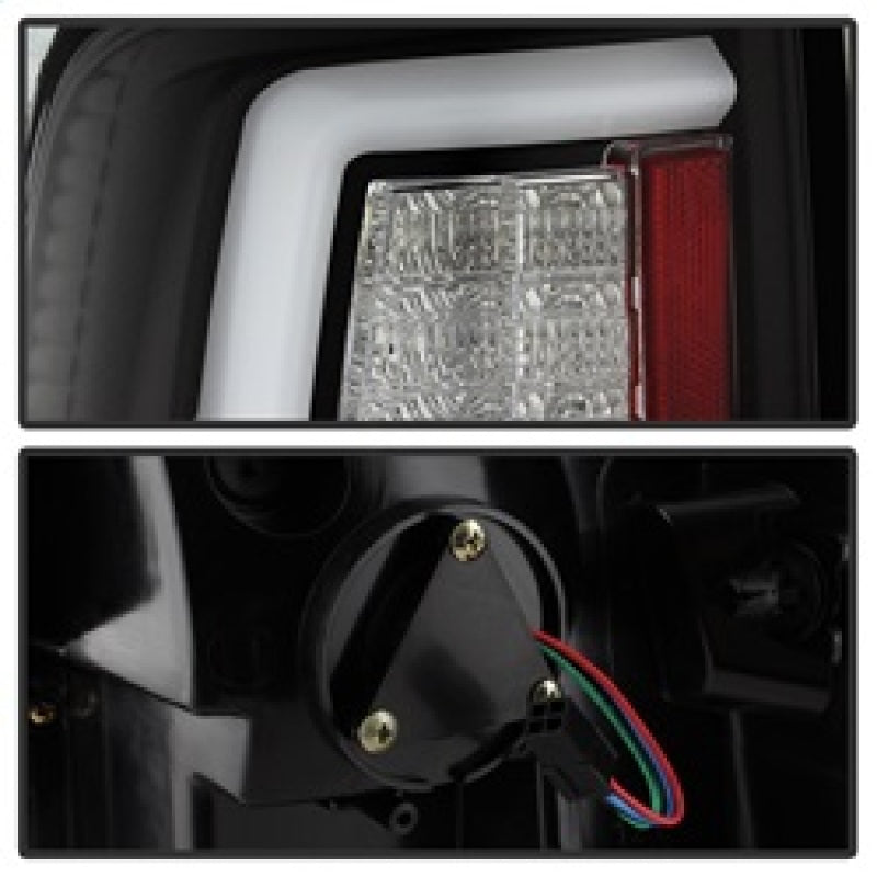 Spyder Dodge Ram 2013-2014 Light Bar LED Tail Lights - Black ALT-YD-DRAM13V2-LED-BK 5084057 5084057 Photo - Unmounted