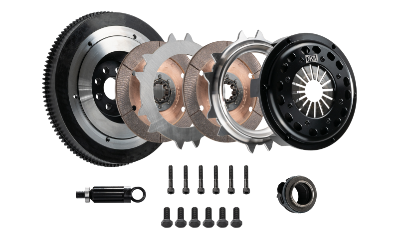 DKM Clutch BMW E34/E36/E39/E46/Z3/Z4 (6 Cyl) OE 5-Spd Ceramic Twin Disc MR Clutch Kit w/Flywheel MR-006-005 MR-006-005 Photo - Primary
