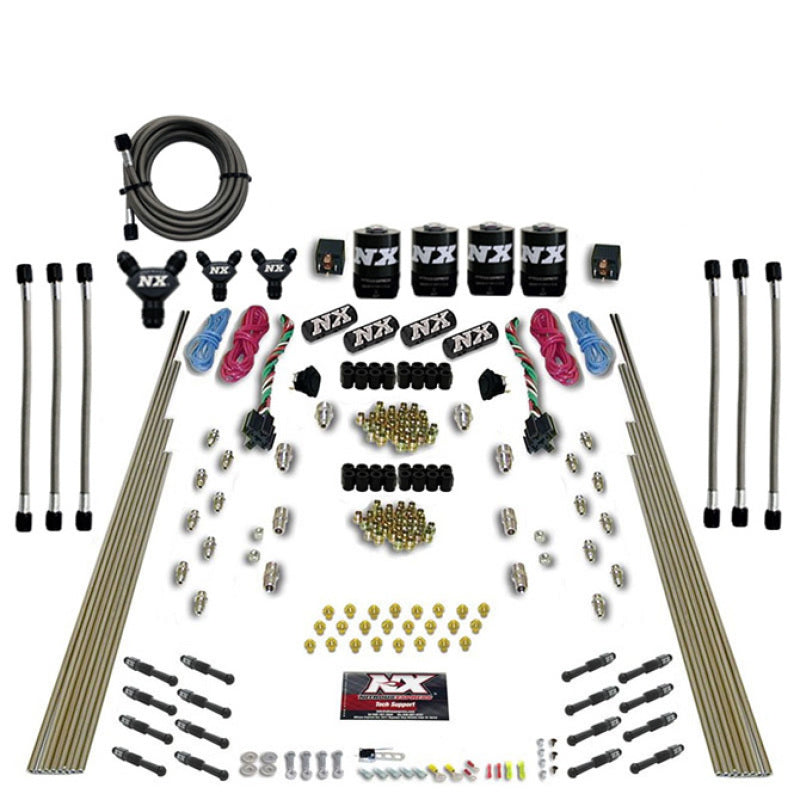 Nitrous Express 8 Cyl Dry Direct Port Dual Stage 4 Solenoids Nitrous Kit (200-600HP) w/o Bottle 93106-00 93106-00 Photo - Primary