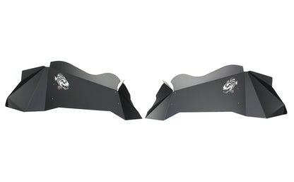 Fishbone Offroad 07-18 Jeep Wrangler JK Logo Aluminum Inner Fenders - Black Powdercoat FB33073 FB33073 Photo - out of package