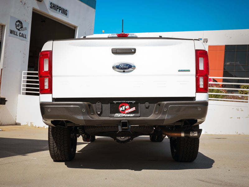 aFe Apollo GT Series 3in 409 SS Axle-Back Exhaust 2019 Ford Ranger 2.3L w/ Black Tips 49-43114-B 49-43114-B Photo - Mounted
