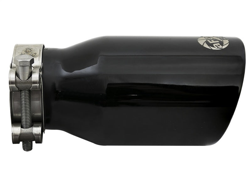 aFe Exhaust Tip Black - MACH Force-Xp 409 Stainless Steel Single-Wall 49T25354-B07 Photo - Unmounted