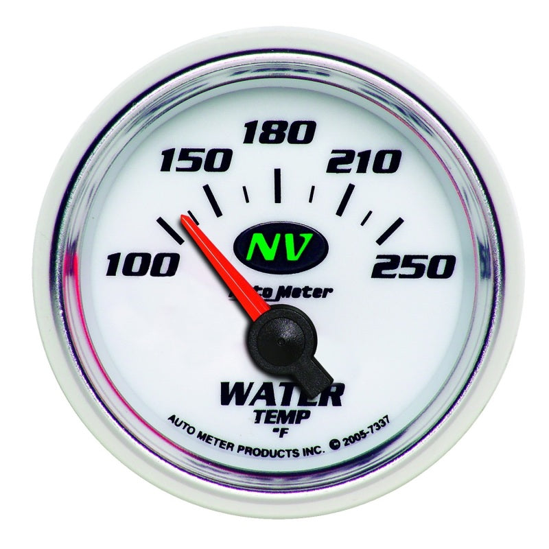 Autometer Gauge, Water Temp, 2 1/16", 100-250 Deg. F, Electric, Nv 7337 Photo - Primary